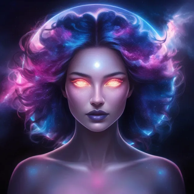 AI art — cosmic goddess